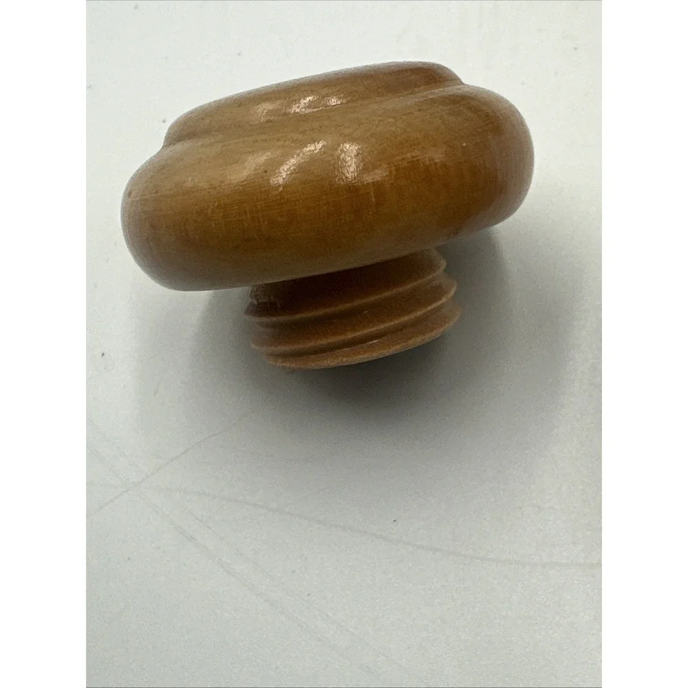 Vintage Wood Salt & Pepper Shakers Set 4